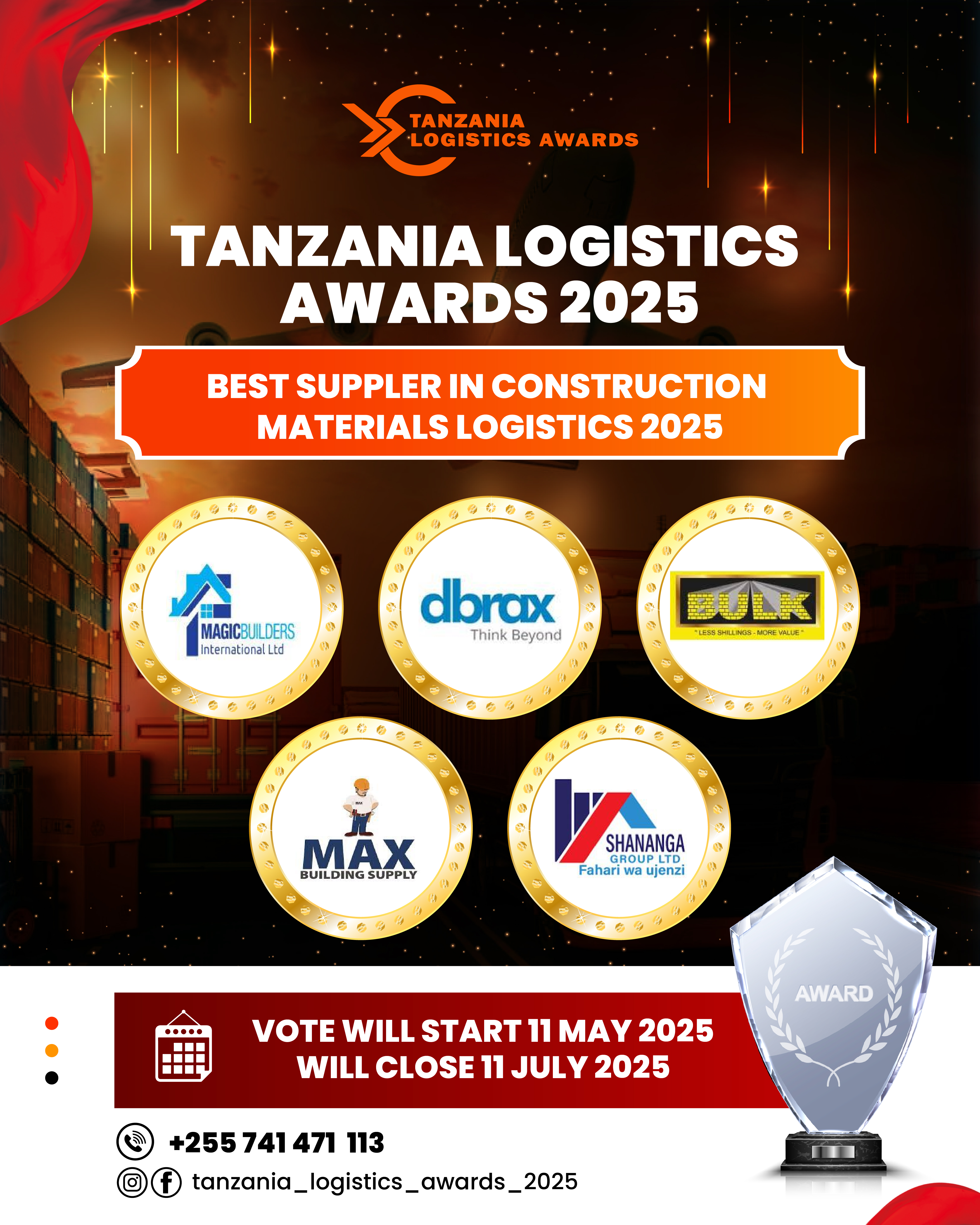 THE BEST SUPPLIER IN CONSTRUCTION MATERIALS LOGISTICS 2025